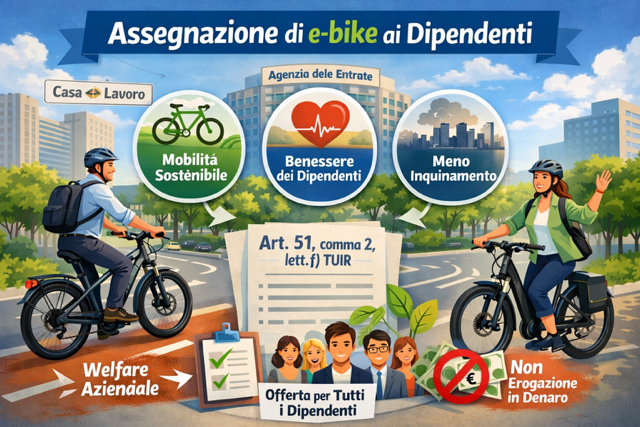 Assegnazione di e-bike ai dipendenti