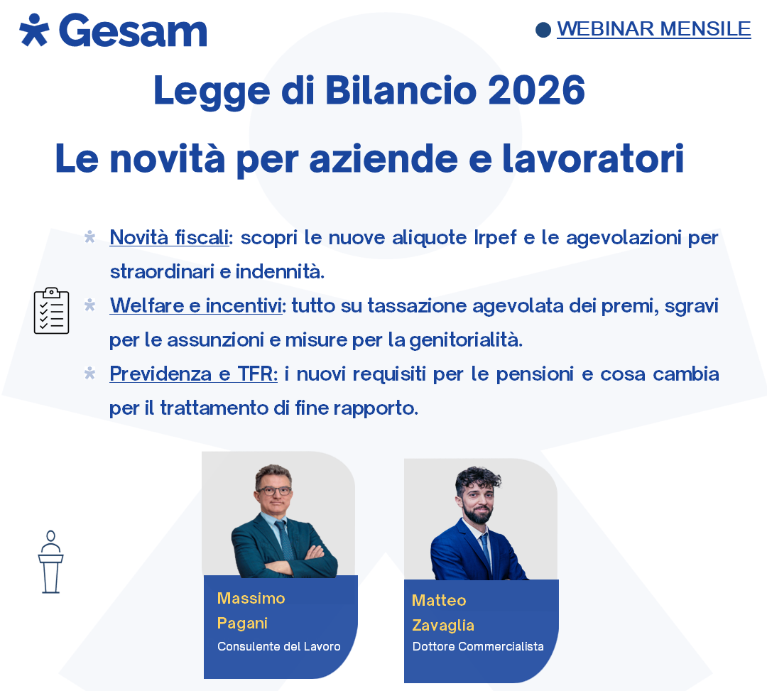 WEBINAR_ LEGGE DI BILANCIO 2026: LE NOVITA' PER AZIENDE E LAVORATORI